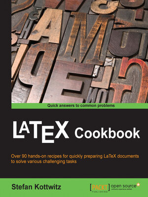 cover image of LaTeX Cookbook